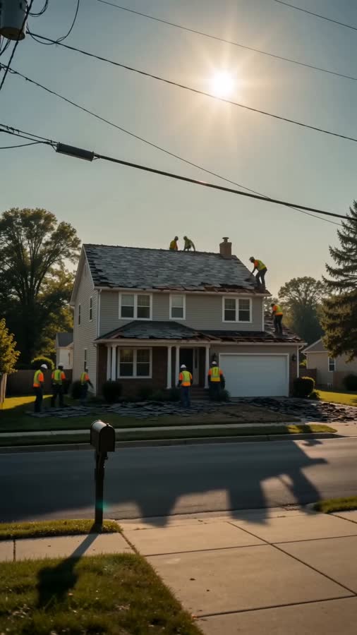 Roofing ad frame
